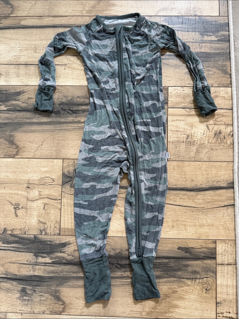 Little Sleepies Vintage Camo Zippy